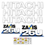 Hitachi ZX26U-6 Decal Kit