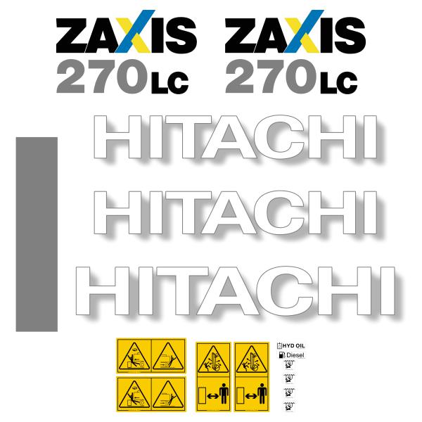Hitachi ZX270-3 LC Decal Kit Hitachi ZX270-3 LC Decal Kit
