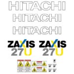 Hitachi ZX27U-3 Decal Kit