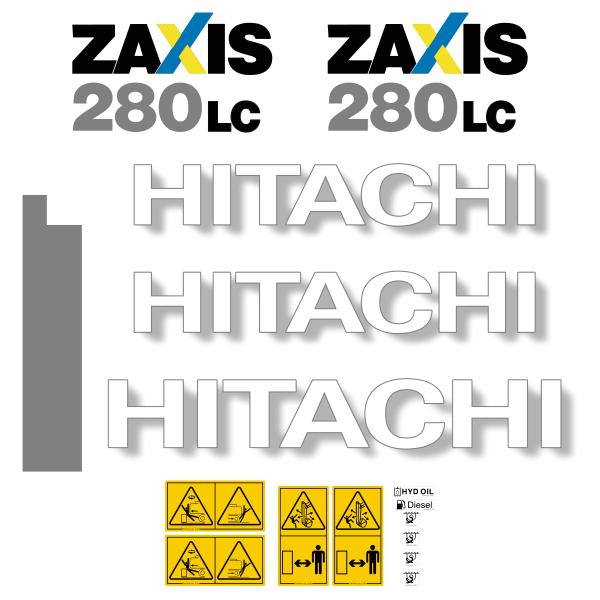 Hitachi ZX280-3 LC Decal Kit Hitachi ZX280-3 LC Decal Kit
