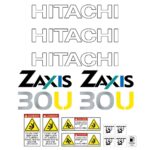Hitachi ZX30U-2 Decal Kit