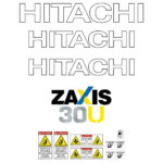Hitachi ZX30U-3 Decal Kit