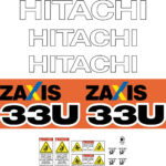 Hitachi ZX33U-5 Decal Kit