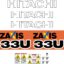 Hitachi ZX33U-5 Decal Kit