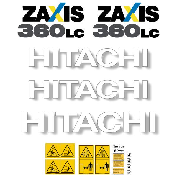 Hitachi ZX360-5 LC Decal Kit Hitachi ZX360-5 LC Decal Kit