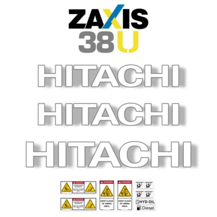Hitachi ZX38U-3 Decal Kit