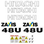 Hitachi ZX48U-5 Decal Kit