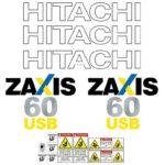 Hitachi ZX60USB-3 Decal Kit