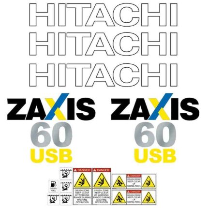 Hitachi ZX60USB-3 Decal Kit