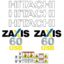 Hitachi ZX60USB-3 Decal Kit