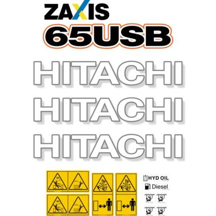 Hitachi ZX65USB-5 Decal Kit