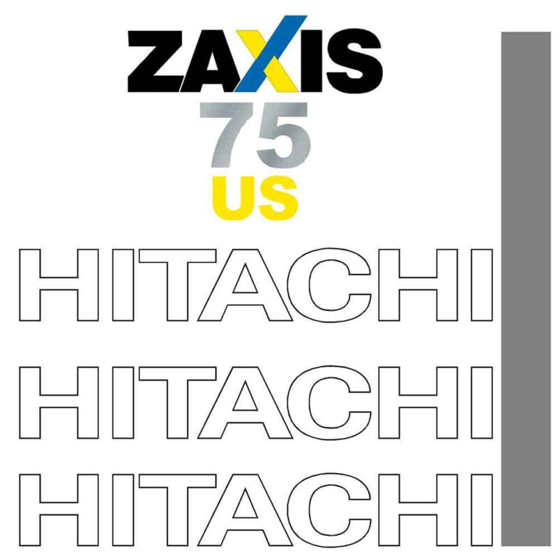 Hitachi ZX75US-3 Decal Kit