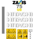 Hitachi ZX75USB-3 Decal Kit