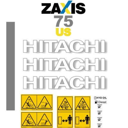 Hitachi ZX75USB-3 Decal Kit