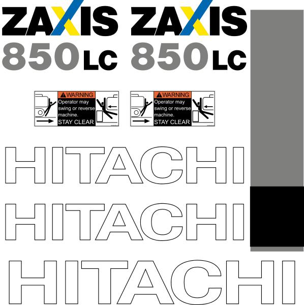 Hitachi ZX850LC-3 Decal Kit Hitachi ZX850LC-3 Decal Kit