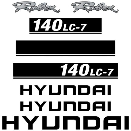 Hyundai 140LC-7 Decal Kit