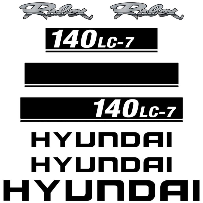 Hyundai 140LC-7 Decal Kit