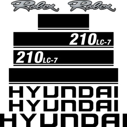 Hyundai 210LC-7 Decal Kit