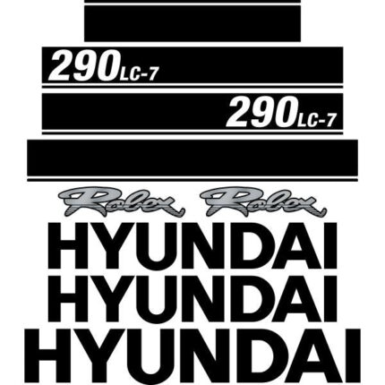 Hyundai 290LC-7 Decal Kit