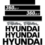 Hyundai 360LC-7 Decal Kit