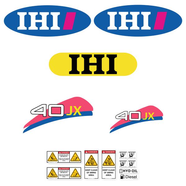 IHI 40JX Decal Kit IHI 40JX Decal Kit