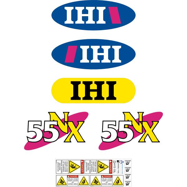 IHI 55NX Decal Kit IHI 55NX Decal Kit
