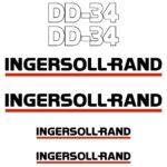 Ingersoll Rand DD34 Decal Kit
