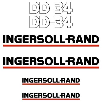 Ingersoll Rand DD34 Decal Kit