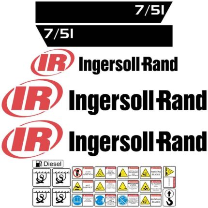 Ingersoll Rand IR 7/51 Decal Kit