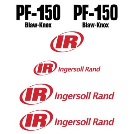 Ingersoll Rand IR PF150 Decal Kit - Paver