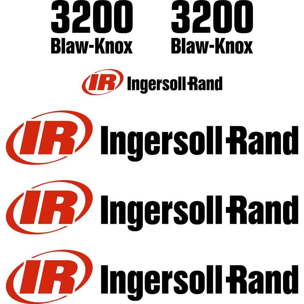 Ingersoll Rand IR PF3200 Decal Kit - Paver Ingersoll Rand IR PF3200 Decal Kit - Paver