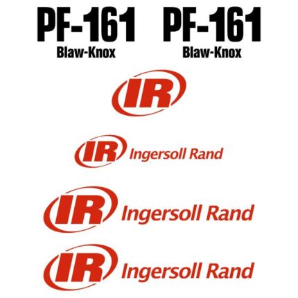 Ingersoll Rand PF161 Decal Kit - Paver