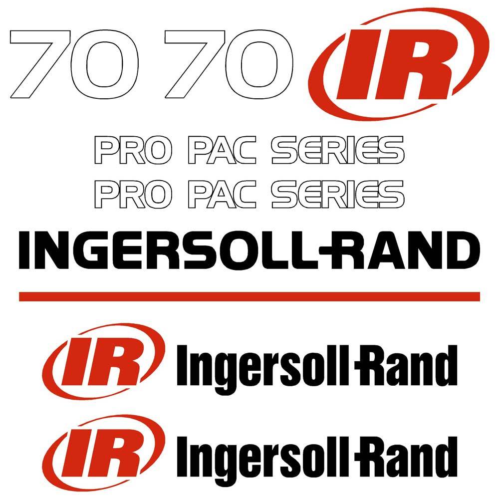 Ingersoll Rand SD70D SD100 Decal Kit Ingersoll Rand SD70D SD100 Decal Kit