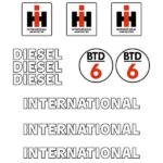 International BTD6 Drott Decal Kit - Tracked Loader