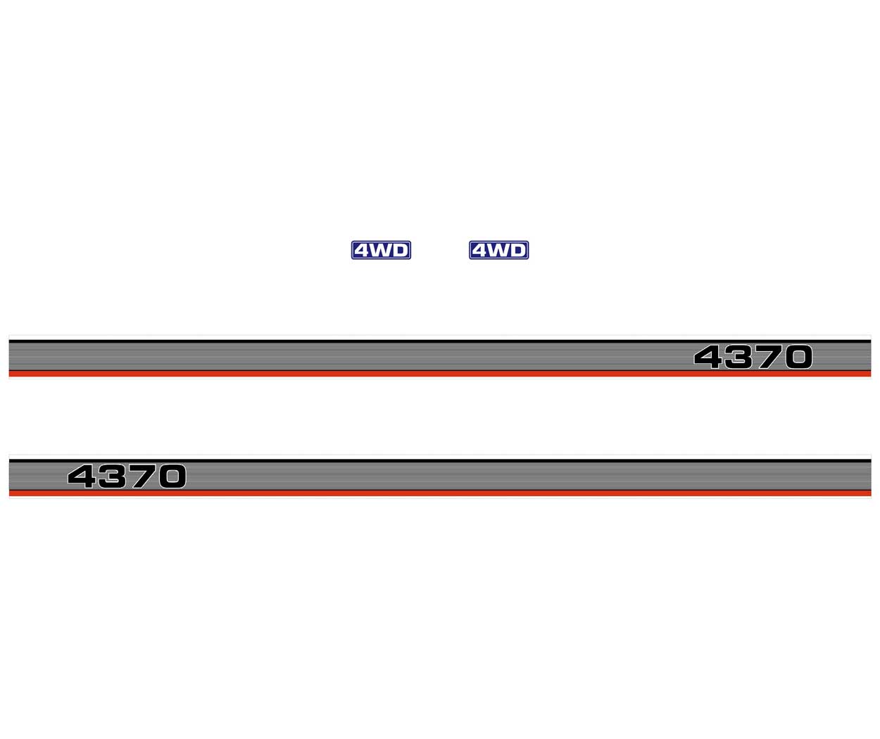 Iseki 4370 Decal Kit Iseki 4370 Decal Kit