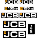 JCB 155 HD Decal Kit