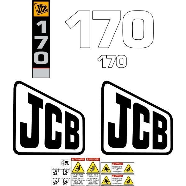 JCB 170 Decal Kit JCB 170 Decal Kit