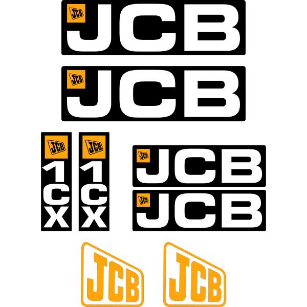 JCB 1CX Decal Kit JCB 1CX Decal Kit