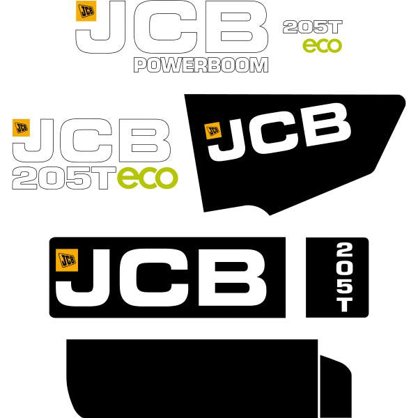 JCB 205T ECO Decal Kit JCB 205T ECO Decal Kit