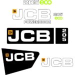 JCB 205W ECO Decal Kit