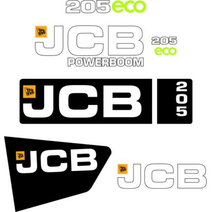 JCB 205W ECO Decal Kit