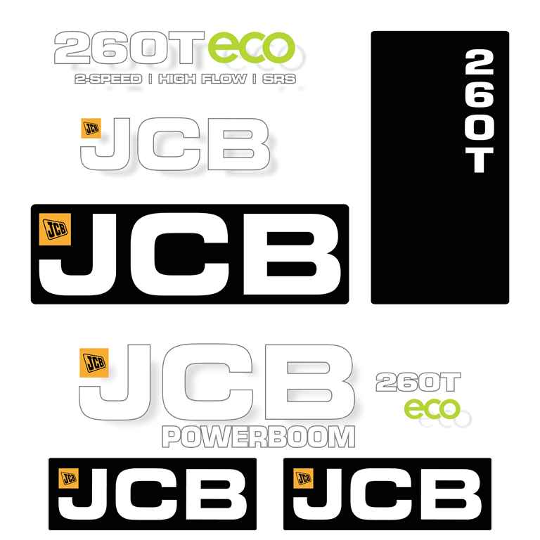 JCB 260T ECO Decal Kit JCB 260T ECO Decal Kit