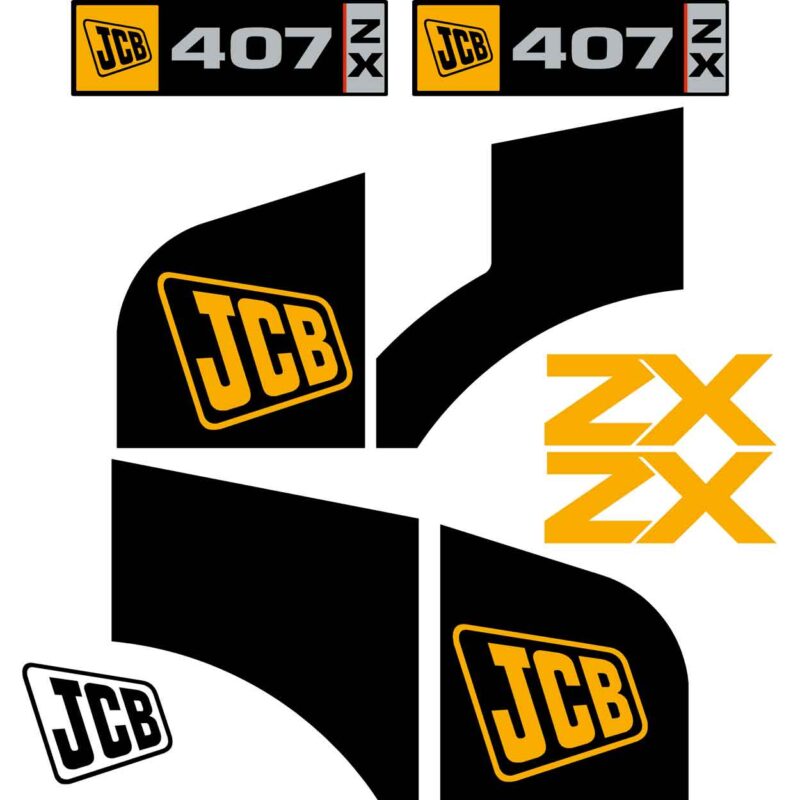 JCB 407 Decal Kit