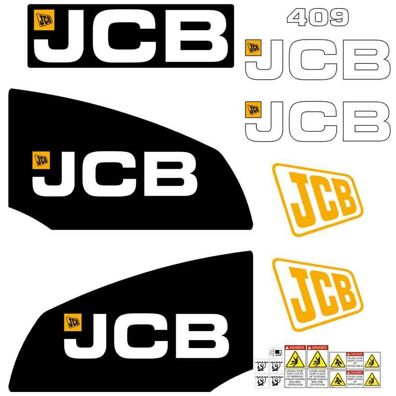 JCB 409B Decal Kit