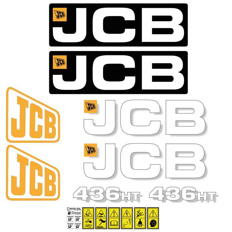 JCB 436 HT Decal Kit JCB 436 HT Decal Kit