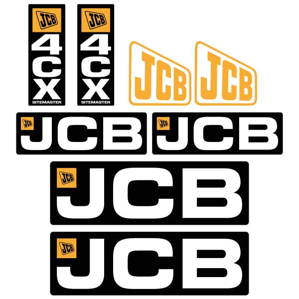 JCB 4CX Decal Kit JCB 4CX Decal Kit