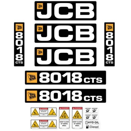 JCB 8018 CTS Decal kit