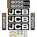 JCB 8055 ZTS Decal kit