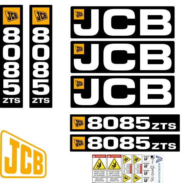 JCB 8085 ZTS Decal kit JCB 8085 ZTS Decal kit