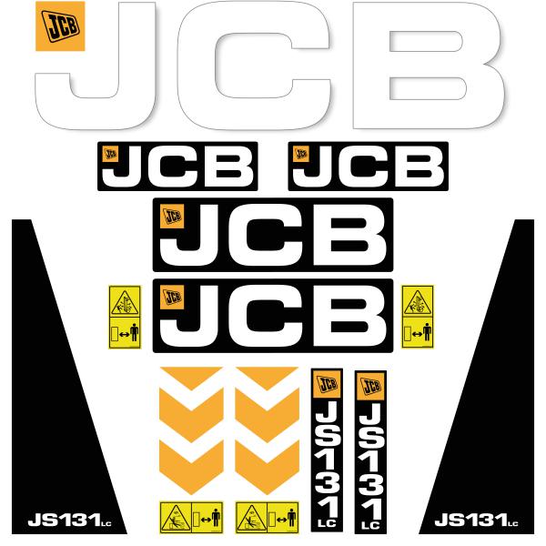 JCB JS 131 LC Decal kit JCB JS 131 LC Decal kit